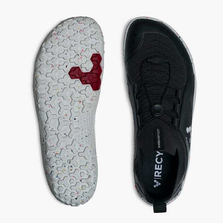 Vivobarefoot Men's Primus Trail Knit FG - Obsidian/White - Image 3
